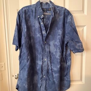 Ralph Lauren Tie-Dye Blue Casual Shirt